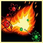 Purple coloured solution in a flask